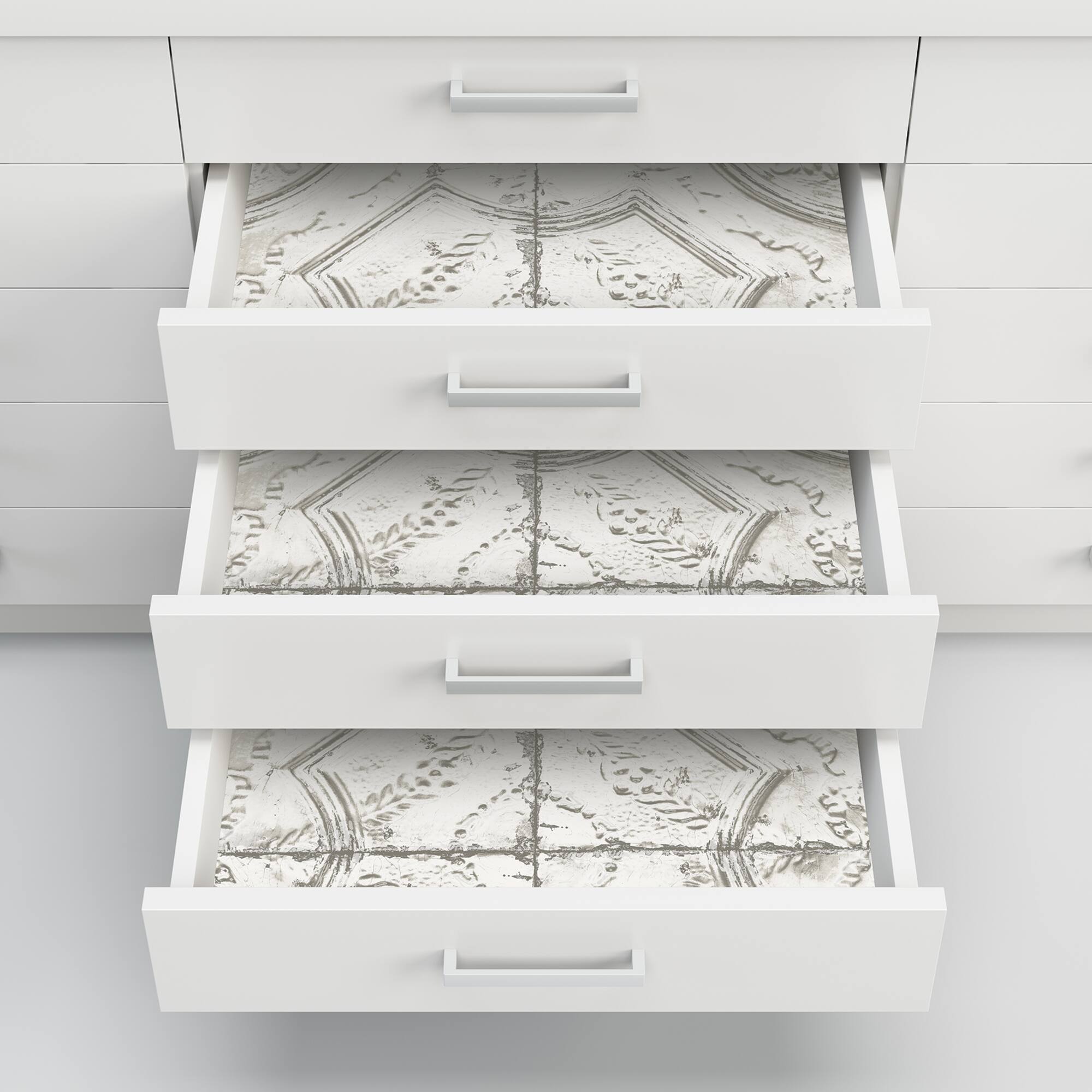 InHome Newport Tin Tile Peel & Stick Wallpaper